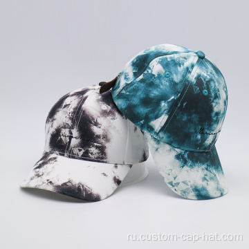 Пользовательский логотип Tie Dye Baseball Hats